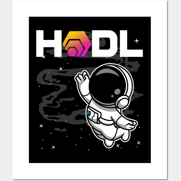 HODL Astronaut HEX Coin To The Moon HEX Crypto Token Cryptocurrency Blockchain Wallet Birthday Gift For Men Women Kids Wall Art by Thingking About